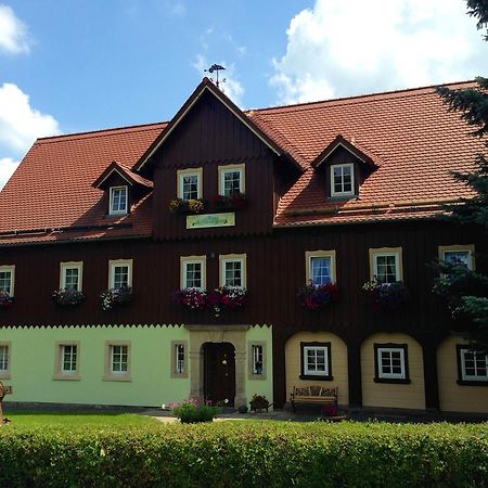 Hotel Pension Immergrün Kurort Jonsdorf Exterior foto